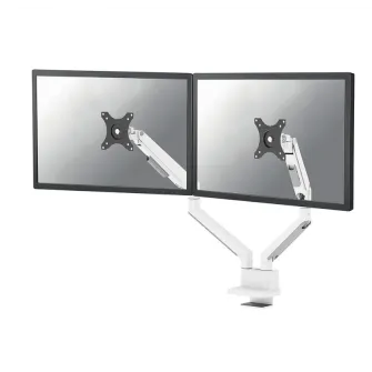 Brat dublu monitor Neomounts DS70-250WH2; pentru display-uri cu diagonale 17''-32'', sistem de prindere VESA 75x75~100x100, greutate maxima suportata 9 - per ecrankg, full motion, tilt +45°, swivel 90°, rotate 180°; gas spring; culoare argintiu. Garantie 