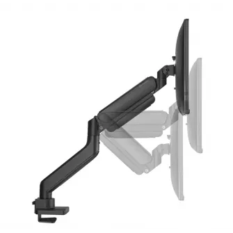 Brat monitor Neomounts DS70-450BL1; pentru display-uri cu diagonale 17''-42'', sistem de prindere VESA 75x75~100x100, greutate maxima suportata 15kg, full motion, tilt +45°, swivel 90°, rotate 180°; gas spring; culoare negru. Garantie 5 ani