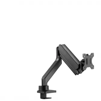 Brat monitor Neomounts DS70-450BL1; pentru display-uri cu diagonale 17''-42'', sistem de prindere VESA 75x75~100x100, greutate maxima suportata 15kg, full motion, tilt +45°, swivel 90°, rotate 180°; gas spring; culoare negru. Garantie 5 ani