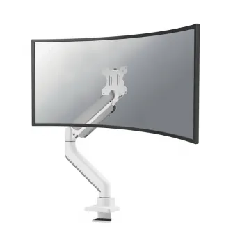 Brat monitor pentru ecrane curbate Neomounts DS70PLUS-450WH1; pentru display-uri cu diagonale 17''-49'', sistem de prindere VESA 75x75~100x100, greutate maxima suportata 18kg, full motion, tilt +45°, swivel 90°, rotate 180°, distanta fata de perete 108-56