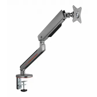 Brat pentru monitor, Material: Otel, Aluminiu, Plastic, Suprafata finisaj : acoperire cu Pulbere, Culoare: Alb Texturat Fin, Gri Spatial, Dimensiune compatibila ecran: 27''-45'', tehnologie arc, Greutate maxima (pe ecran): 5~14 kg, Greutate maxima pentru 