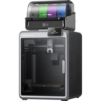CREALITY K2 COMBO FDM 3D PRINTER, include un sistem CFS multi-color, suporta pana la 4 sisteme CFS - 16 culori, Tehnologie: FDM, Volum printare: 260 ? 260 ? 260 mm, 18.3 kg, Viteza printare / accelerare: 600 mm/s, 20000 mm/s?, Temperatura duza: 300 °C, Mo
