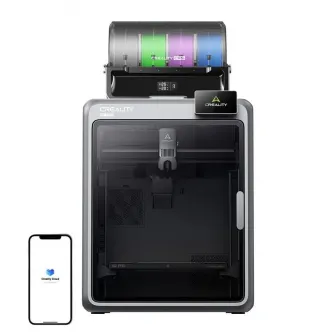 CREALITY K2 PRO Combo FDM 3D PRINTER, include un sistem CFS multi- filament, Suporta maxim 4 x CFS - 16 culori, Tehnologie: FDM, volum printare: 300 x 300 x 300mm, Dimensiuni produs: 445 ? 477 ? 573 mm, 23.7kg, Viteza printare: 600 mm/s, Accelerare: 20.00