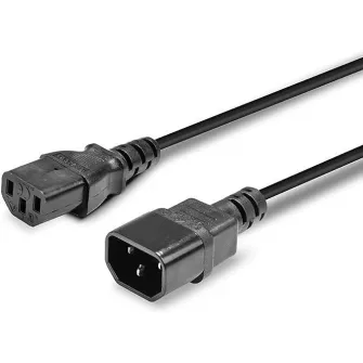 Cablu de alimentare Lindy C14-C13 3m, negru