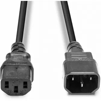 Cablu de alimentare Lindy C14-C13 3m, negru