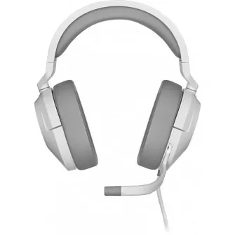 Casti Gaming Head-band Corsair HS55 STEREO, Wired, Alb