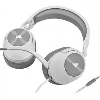 Casti Gaming Head-band Corsair HS55 STEREO, Wired, Alb