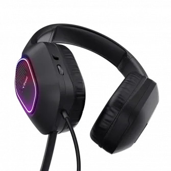 Casti Gaming Head-band Trust GXT 416 ZIROX, Wired, Negru