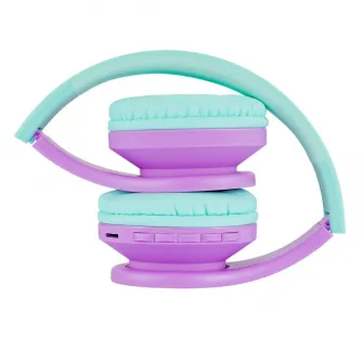 Casti Head-band PowerLocus P1KIDS, Wireless, Albastru