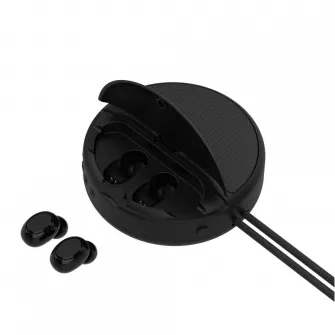 Casti In-ear AKAI BTE-J500BT, Wireless, Negru