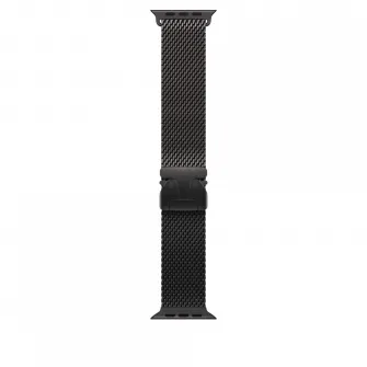 Curea pentru Apple Watch 49mm Black Titanium Milanese Loop - Small