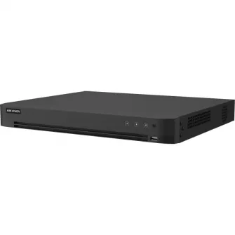 DVR Hikvision 32 canale IDS-7232HQHI-M2/XT, compresie video: H.265 Pro+/H.265 Pro/H.265/H.264+/H.264, BNC interface (1.0 Vp-p, 75 ?), pana la 40 canale IP camera inputs, fiecare canal pana la 6MP, pana la 24* 1080P@30fps decoding ability, 5 signals input 