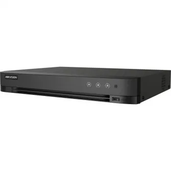 DVR Hikvision 4 canale IDS-7204HUHI-M1/XT, TURBO HD, H.265 Pro+/H.265 Pro/H.265/H.264+/H.264 video compression, BNC interface (1.0 Vp-p, 75 ?), pana la 8-ch IP camera inputs (pana la 8MP), pana la 4K/8MP @ 8fps(1-ch); 3K/5MP @12fps, 5 signals input adapti