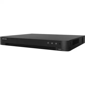 DVR Hikvision 4 canale IDS-7204HUHI-M2/XT H.265 Pro+/H.265 Pro/H.265/H.264+/H.264 video compression, BNC interface (1.0 Vp-p, 75 ?), supporting coaxitron connection, up to 8-ch IP camera inputs (up to 8MP), 2 x SATA, dimensiuni: 384 ? 313 ? 52 mm, greutat