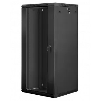 Dulap rack 19'' perete 27U / 600x600 (flat pack) negru V2