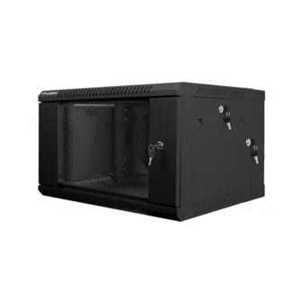 Dulap rack 19'' perete sectiune dubla 6U / 600x600 (flat pack) negru