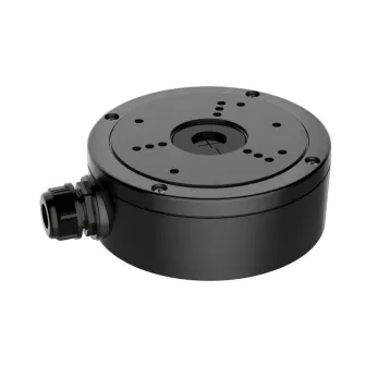 Hikvision Junction box DS-1280ZJ-S/BK ideala pentru montarea camerelor dome/bullet si protejarea cablurilor de legaturi. Confectionata din metal si poate sustine pana la 4.5 kg, culoare alba, dimensiuni :137 mm ? 54 mm ? 171.5 mm, greutate : 0.66kg, culoa