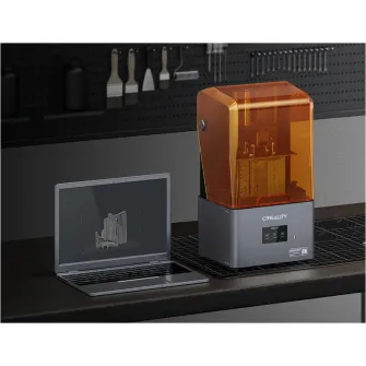 Imprimanta 3D Creality Halot-MAGE cu rasina, Tehnologie SLA, Stereolitografie, sursa 100W, dimensiuni printare: 228*128*230mm, Dimensiuni imprimanta: 333*270*608mm, Viteza:1-5s/strat, Inaltime strat:0.05-0.15mm, LCD 10.3'', rezolutie: 8K(7680x4320), trans