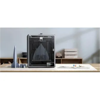 Imprimanta 3D Creality K1 MAX, Tehnologie FDM, viteza printare 600mm/s, Precizie 100 +/-0.1mm, Diametru filament: 1.75mm, tip filament compatibil: ABS/PLA/PETG/PET/TPU/PA/ABS/ASA/PC/PLA-CF/PA-CF/PET-CF, Transfer fisier: USB drive,WIFI temperatura duza:300