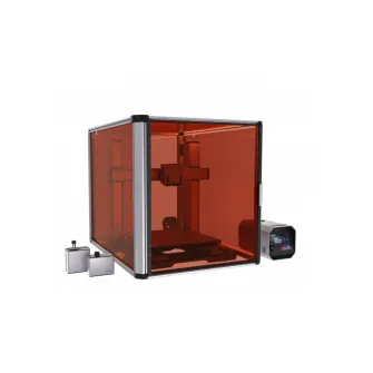 Imprimanta 3D Snapmaker Artisan 3DP, doua capete printare (IDEX), Volum printare: Dual 350mm ? 400mm ? 400mm, extruder stang 375mm ? 400mm ? 400mm, extruder drept 400mm ? 400mm ? 400mm, diametru duza: 0.4mm, temperatura duza: 300°C, viteza: 180mm/s, platf