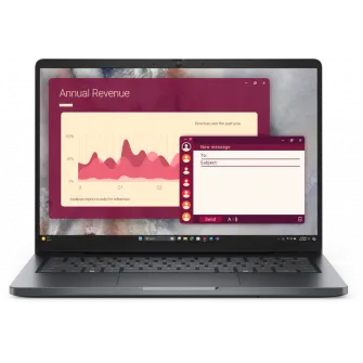 Laptop Business DELL Pro 14, cu procesor Intel Core 7 150U, 14'' IPS, 16 GB DDR5, 256 GB, Intel Graphics, Windows 11 Pro, 3 ani Garantie