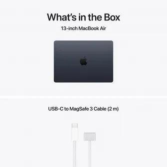 MacBook Air 13.6'' Retina/Apple M5 (CPU 10-core, GPU 10-core, NeuralEngine16-core)/24GB/512GB - Midnight - INT KB (No Adapter) - 2026 (CTO from MDHE4RO/A)