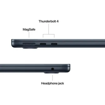 MacBook Air 13.6'' Retina/Apple M5 (CPU 10-core, GPU 10-core, NeuralEngine16-core)/24GB/512GB - Midnight - INT KB (No Adapter) - 2026 (CTO from MDHE4RO/A)