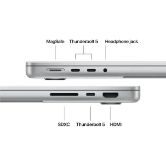 MacBook Pro 14.2''/Apple M5 Pro (CPU 15-core, GPU 16-core, Neural Engine 16-core)/48GB/1TB - Silver - INT KB (No Adapter) - 2026 (CTO from MGDN4RO/A)