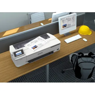 Plotter Epson Surecolor SC-T2100, Imprimanta large format 24'' (A1 ) in 4 culori, rezolutie maxima de listare 2.400 x 1.200 dpi, Cerneala Epson Ultrachrome XD2 pigment ink, grosime hartie 0,05mm - 0,27 mm interfata: USB 3.0, Retea, WI-FI, WI-FI direct, To