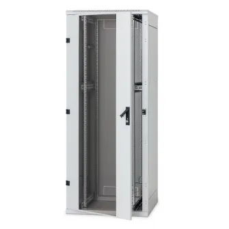 Rack de podea 19 Triton 15U 600x600mm usa fata sticla panouri laterale/spate detasabile sectiuni pentru ventilatie activa, sectiuni acces cabluri sus/jos/spate, IP20 gri