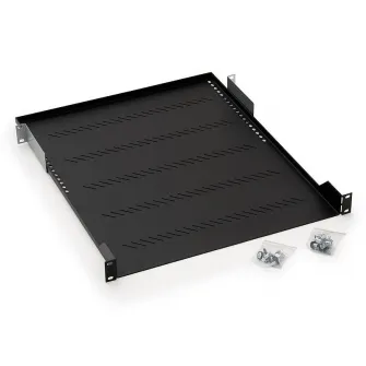 Raft fix perforat Triton 19'' 1U/950 capacitate incarcare 40kg, negru