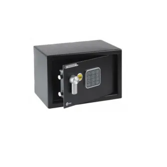 Seif Yale  Standard Compact YSV/200/DB2; Alcatuit din otel; Prevazut cu orificii pentru fixare si bolturi de prindere incluse; Ideal pentru pastrarea documentelor importante sau a cheilor intr-un loc sigur si la indemana.