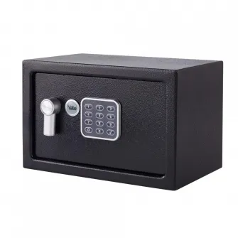 Seif Yale Standard Rezidential YSV/250/DB2; Alcatuit din otel; Tastatura digitala programabila si usor de operat; Prevazut cu orificii pentru fixare si bolturi de prindere incluse; Ideal pentru pastrarea documentelor importante sau a cheilor intr-un loc s