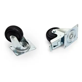 Set 4 roti Triton 2 roti cu frana, incarcare maxima 800kg