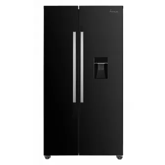 Side by Side FRAM FSBS-HM440NFBKWDE++, No Frost, 439 L, Clasa E, Dozator apa, Negru