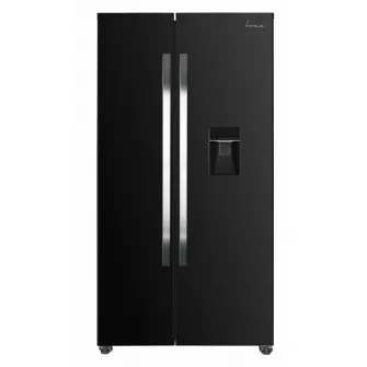 Side by Side FRAM FSBS-HM440NFBKWDE++, No Frost, 439 L, Clasa E, Dozator apa, Negru