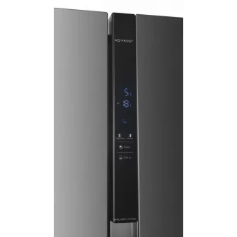 Side by Side HEINNER HSBS-HM439NFINVXWDD, No Frost, 439 L, Clasa D, Dozator apa, Aspect Inox