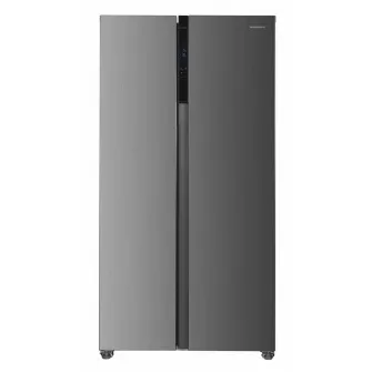 Side by Side HEINNER HSBS-HM442NFINVXD, No Frost, 442 L, Clasa D, Aspect Inox