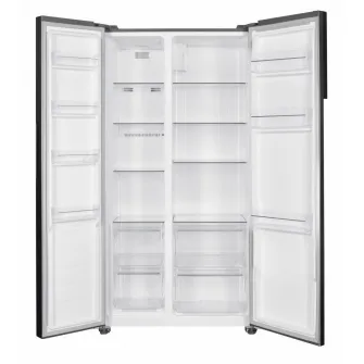 Side by Side HEINNER HSBS-HM442NFINVXD, No Frost, 442 L, Clasa D, Aspect Inox