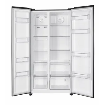 Side by Side HEINNER HSBS-HM532NFBKE++, No Frost, 532 L, Clasa E, Negru