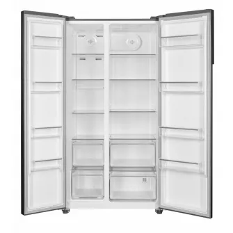 Side by Side HEINNER HSBS-HM532NFINVXD, No Frost, 532 L, Clasa D, Aspect inox