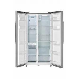 Side by Side HEINNER HSBS-M548NFINVXE++, No Frost, 548 L, Clasa E, Aspect Inox