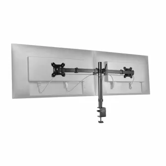 Suport Monitor Trust GXT 1120 Mara Dual Monitor Arm, montare birou, 510 x 860 x 115mm, VESA, 2.6 kg, negru