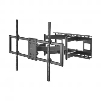 Suport TV Serioux Reglabil 60-120'' 120kg Fit Screen Size 37''-90'' VESA Compatible 200x100 - 600x400 Weight Capacity 75kg Profile 70~422mm Tilt Range +5°~-15° Swivel Range +60°~-60° Screen Level +3°~-3°