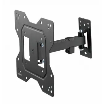 Suport TV de perete Serioux, TV68-221, compatibilitate dimensiune ecran: 23''-43'', compatibilitate VESA:100x100, 100x200, 200x100, 200x200, greutate maxima suportata: 30kg, distanta fata de perete: 56~204mm, inclinare: ?5°?-8°, pivotare: +90°~-90°