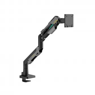 Suport monitor Serioux SRXA-MM101-C012GR, arc cu gaz, compatibilitate dimensiune ecran 24''-57'', greutate maxima suportata: 2~30 kg, VESA: 75x75, 100x100, 100x200, 200x100, 200x200, inclinare: +70°~-45°, pivotare: +90°~-90°, rotatia ecranului: 360°