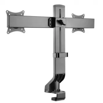 Suport monitor de birou Neomounts FPMA-D860DBLACK; pentru display-uri cu diagonale 10''-27'', sistem de prindere VESA 75x75~100x100, suporta 2 ecrane, greutate maxima suportata 7kg per ecran, full motion, tilt +10°, -10°, swivel +10°, -10°, +180°, -180°; 