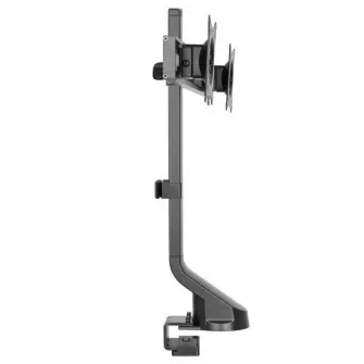 Suport monitor de birou Neomounts FPMA-D860DBLACK; pentru display-uri cu diagonale 10''-27'', sistem de prindere VESA 75x75~100x100, suporta 2 ecrane, greutate maxima suportata 7kg per ecran, full motion, tilt +10°, -10°, swivel +10°, -10°, +180°, -180°; 