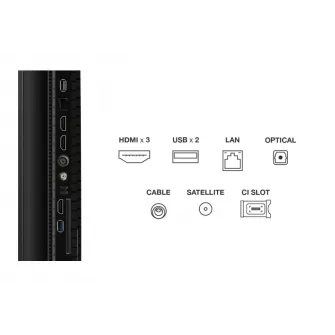 Televizor QLED Smart TCL 65P71K, 164 cm, 4K, Google TV, Clasa E