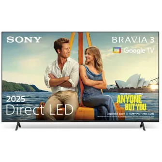 Televizor Sony BRAVIA 3 LED 50S35, 126 cm, Smart Google TV, 4K Ultra HD, Clasa E